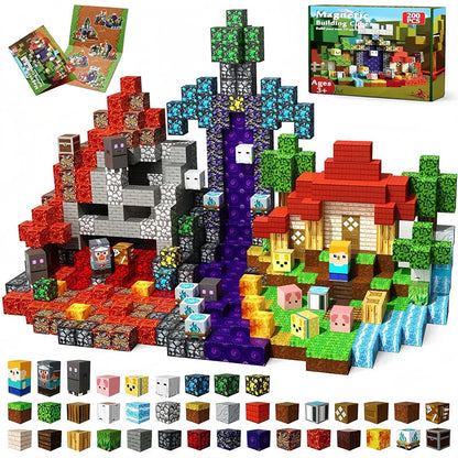 Magnetiska Byggklossar - Pixelblock Leksak för Kreativa Barn