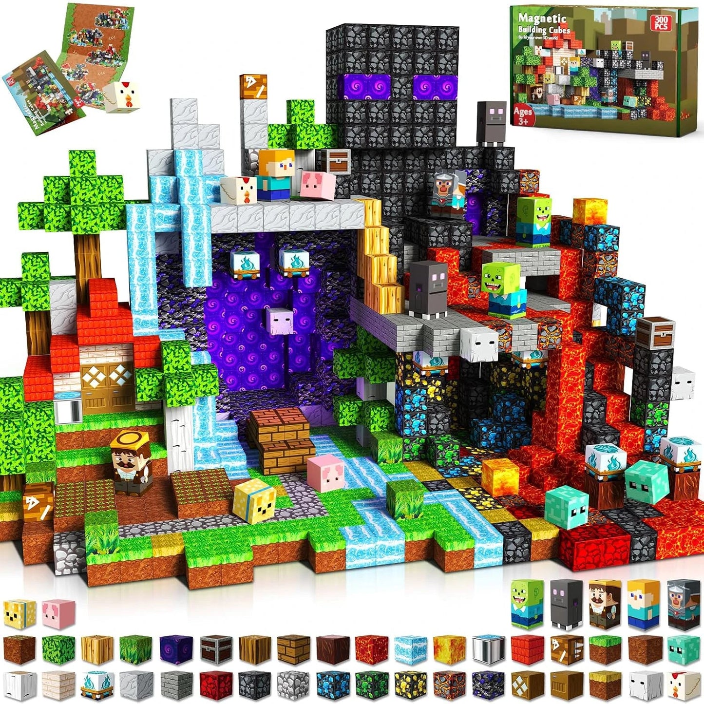 Magnetiska Byggklossar - Pixelblock Leksak för Kreativa Barn